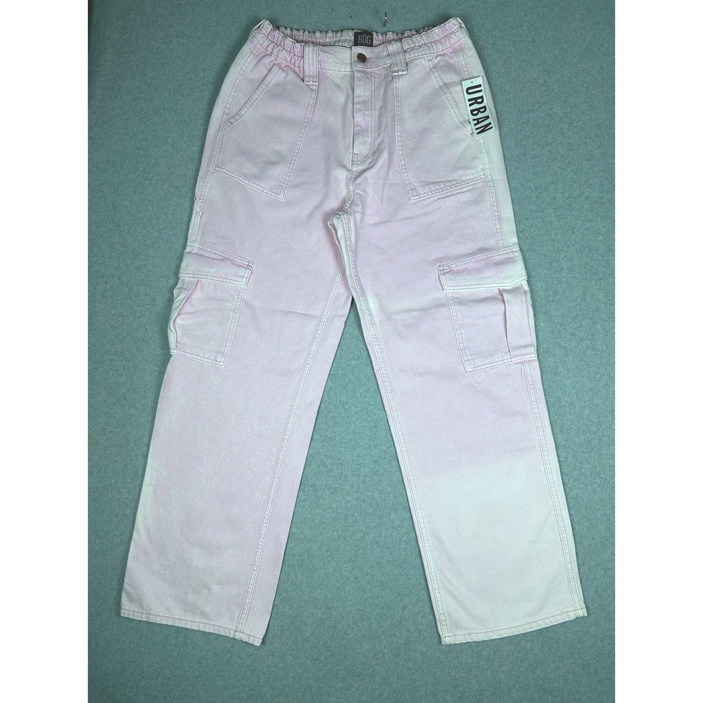 BDG Urban Outfitters Pink Distressed Cargo Pants Womens 30 Skate NWT! NEW